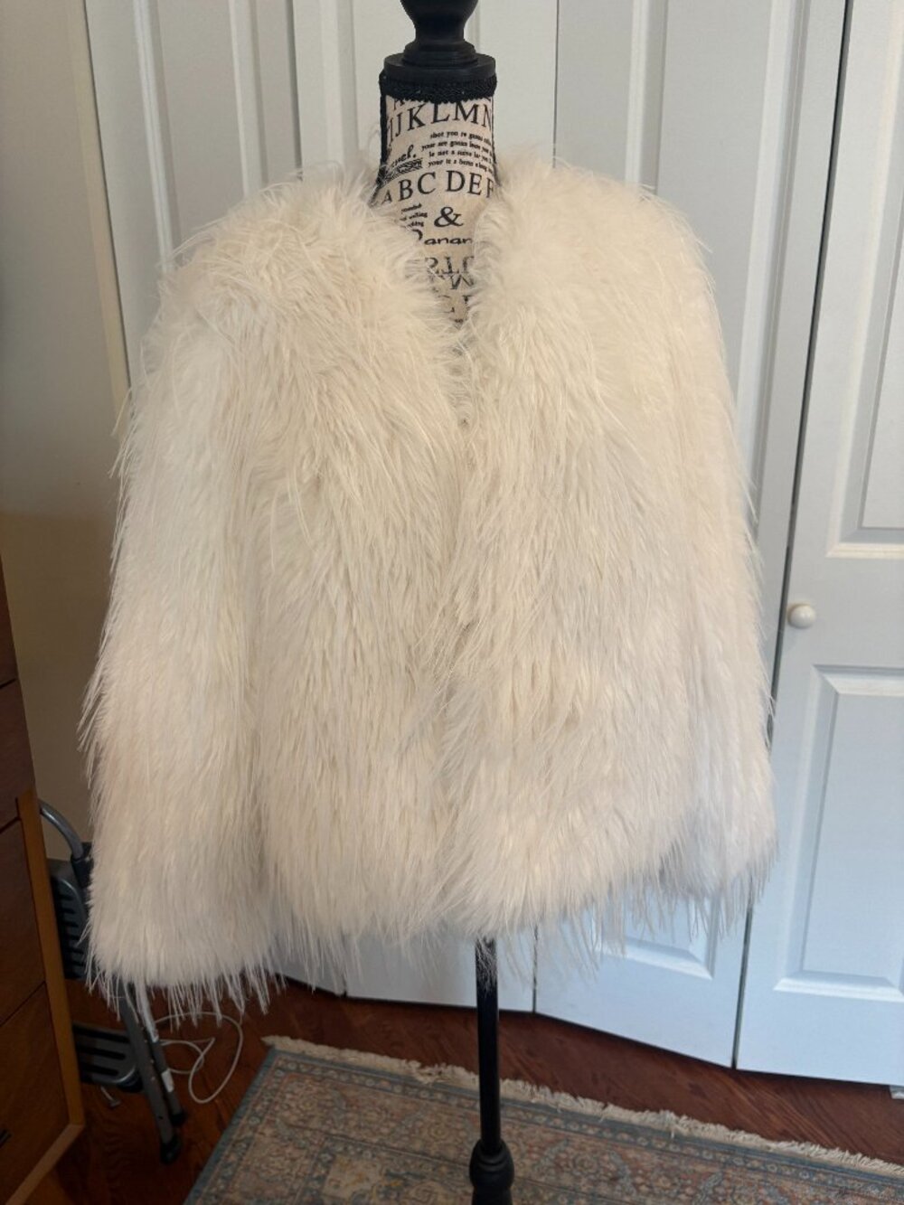 Fun,soft furry jacket size L